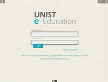 Tablet Screenshot of bb.unist.ac.kr